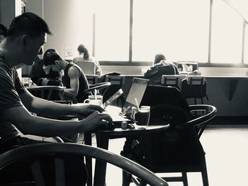 People sitting on chair