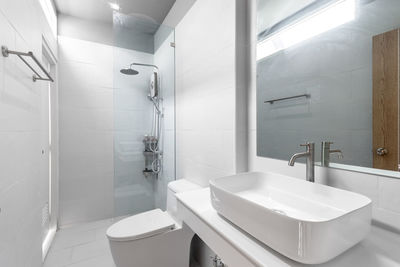 Interior of bathroom