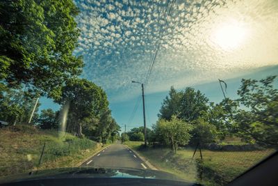 Road passing through landscape