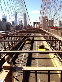 View of bridge in city