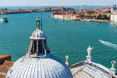 Beautiful cityscape of venice and giudecca canal, italy