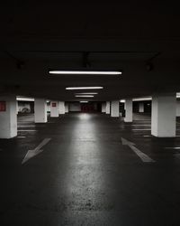 Empty parking lot