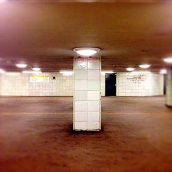 Interior of empty corridor