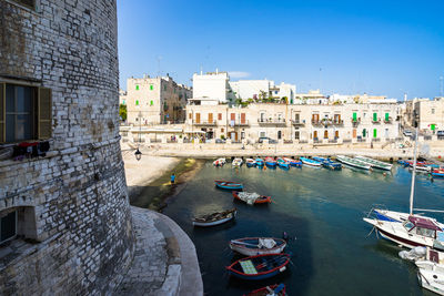 Giovinazzo harbor, apulia, italy