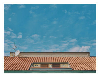 Low angle view of building against sky