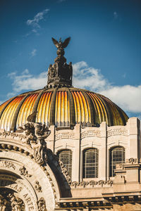 Low angle view of historic building against sky