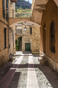 The caratheristic little street in the historic center of dolceacqua 