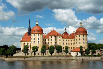 Panoramic view of buildings against sky