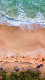 Aerial view of sea shore