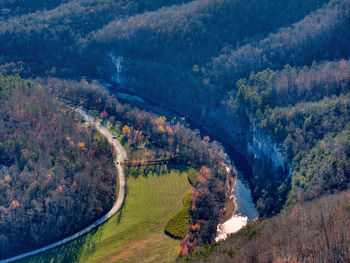 High angle view of landscape