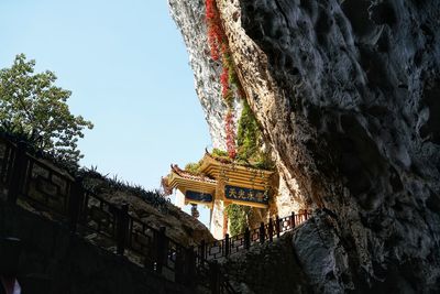 Low angle view of traditional building against sky