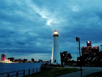 Low angle view of building against cloudy sky