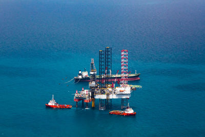 Drilling rig in the sea
