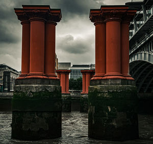 Exterior of historic building against sky
