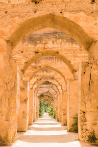 Archway of old building