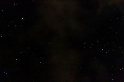 Low angle view of stars in sky at night