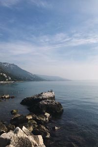 Scenic view of sea against sky