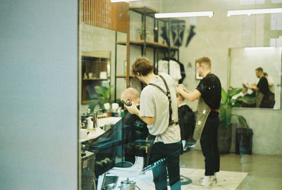 Group of people on table