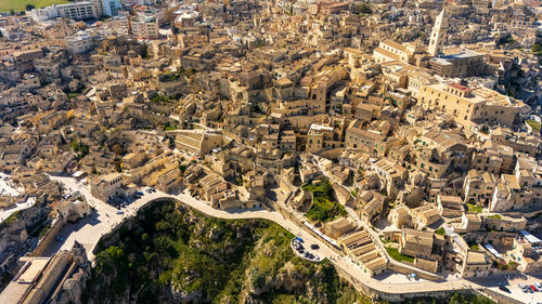 High angle view of cityscape