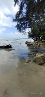 Scenic view of sea against sky