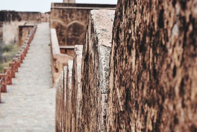 Close-up of weathered wall