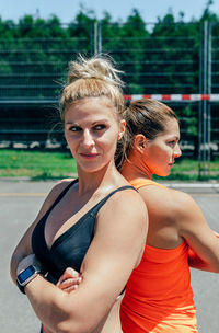 Portrait of a smiling young woman