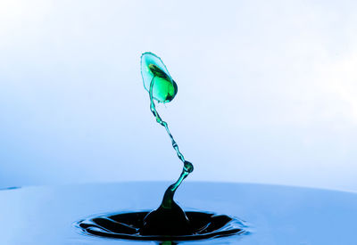 Close-up of water on table