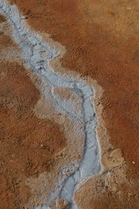 High angle view of beach