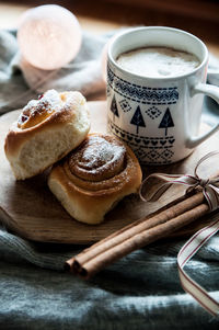 Close-up of coffee on table