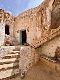 Low angle view of old ruins