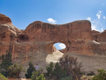 Rock formations against sky