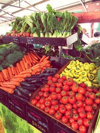 Full frame shot of vegetables for sale