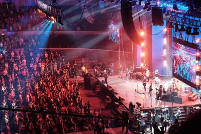 Crowd at music concert