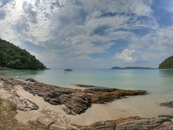 Scenic view of sea against sky