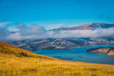 Scenic view of landscape against sky