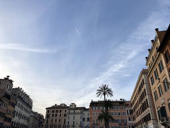 Low angle view of buildings against sky