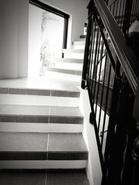 Low angle view of staircase in building