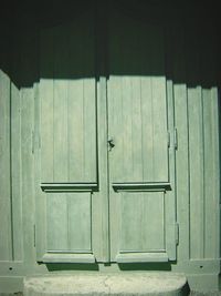 Close-up of closed door