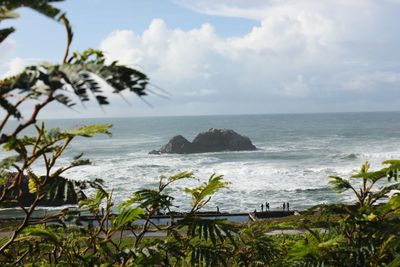 Scenic view of sea against sky