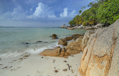 Scenic view of sea against sky