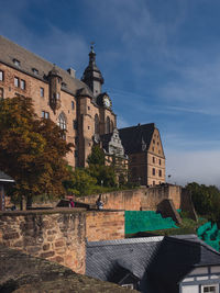 Low angle view of church against sky