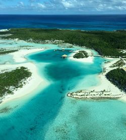 Aerial view of sea