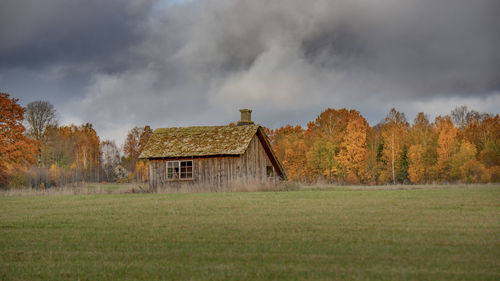 Little cottage in autumn