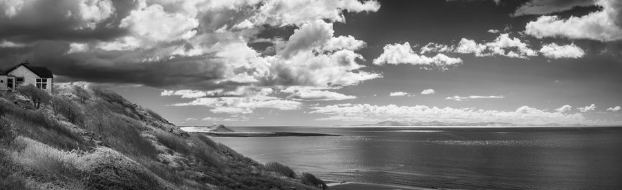 Panoramic view of sea against sky