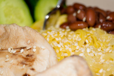 Close-up of bread in plate