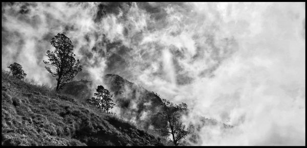 Low angle view of cloudy sky