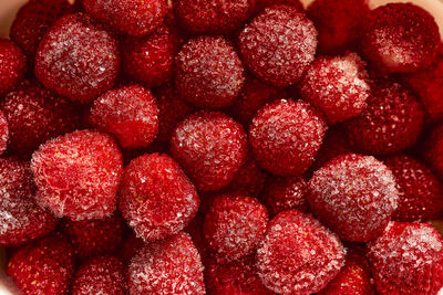 Full frame shot of strawberries