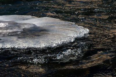 Scenic view of frozen river