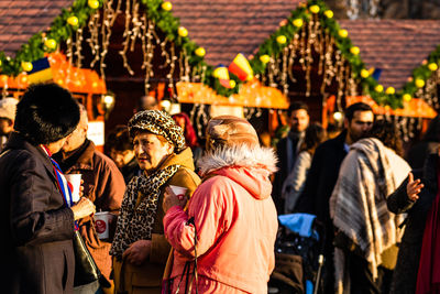 Group of people at temple