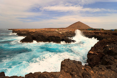 Scenic view of sea against sky